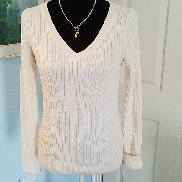 Talbot's Sweaters - Talbots long-sleeve pullover cable knit sweater